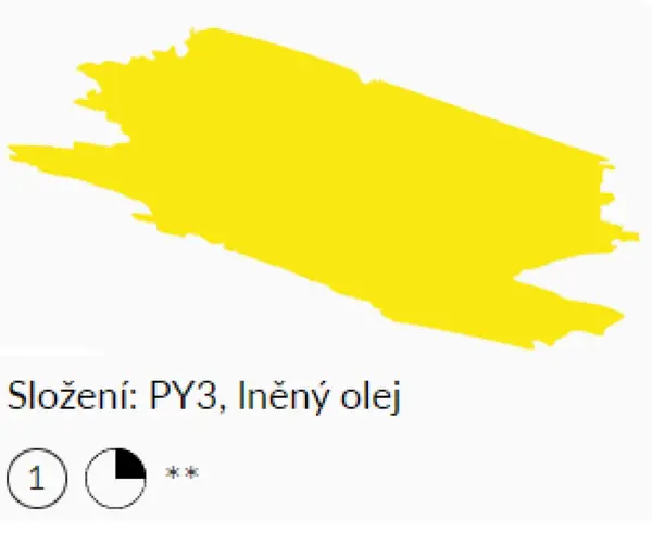 Olejová barva Umton 20ml – 0066 Permanentní žluť světlá