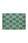 Vlněný koberec HAY Check 140 x 200 cm tyrkysová barva