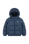 Dětská bunda Levi's HVWT PUFFER WITH LOGO ELAS tmavomodrá barva, 9EN633