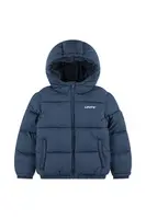 Dětská bunda Levi's HVWT PUFFER WITH LOGO ELAS tmavomodrá barva, 9EN633