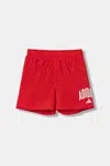Dětské plavkové šortky adidas Performance červená barva, JX2662