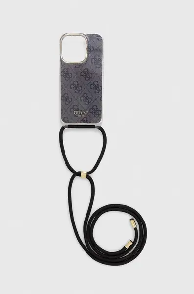 Obal na telefon Guess iPhone 15 Pro 6.1" černá barva