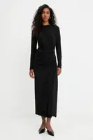 Šaty Answear.LAB černá barva, maxi, přiléhavé