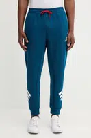 Tepláky adidas pánské, modrá barva, s potiskem, JL8054