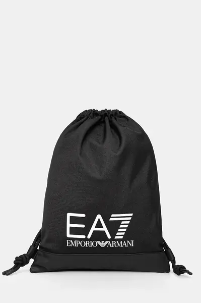 Taška EA7 Emporio Armani černá barva, s potiskem, AF19722.7X000283