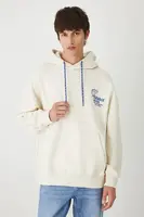 Mikina Medicine pánská, béžová barva, s kapucí, s potiskem