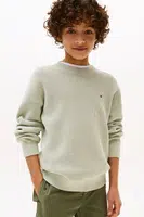 Bavlněný svetr Tommy Hilfiger tyrkysová barva, KB0KB09756