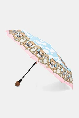 Deštník Moschino modrá barva, 8931