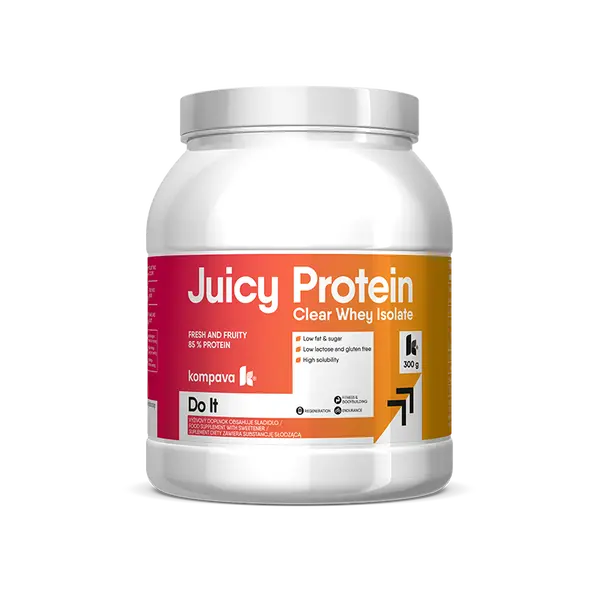 KOMPAVA JUICY Protein,  Mango-Peach  300g /12 dávek