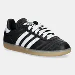 Dětské kožené tenisky adidas Originals SAMBA černá barva, JQ1326