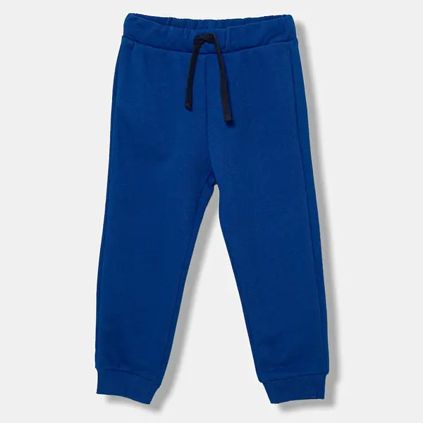 Dětské bavlněné tepláky United Colors of Benetton modrá barva, s potiskem, 3J70GF010