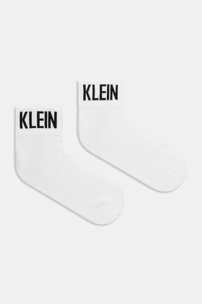 Ponožky Calvin Klein Jeans 2-pack bílá barva, 701236560