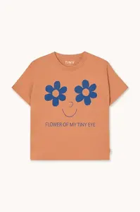 Dětské bavlněné tričko Tinycottons FLOWERS EYES GRAPHIC TEE