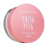 Dermacol Think Pink Refreshing Fixing Powder pudr pro sjednocenou a rozjasněnou pleť 10 g