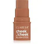 Claresa Cheek 2 Cheek krémový bronzer v tyčince odstín 01 Neutral Sand 6 g