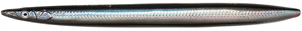 Savage gear 3d line thru sandeel sinking black silver - 12,5 cm 19 g