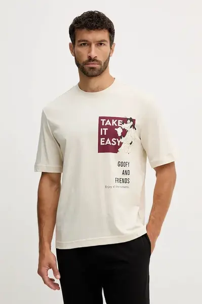 Bavlněné pyžamové tričko United Colors of Benetton