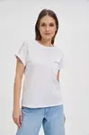 Marisse Cotton T-Shirt Decorated With Beads, White