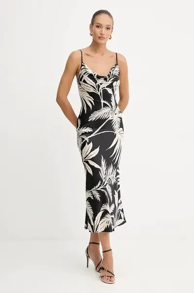 Šaty Guess NEW AKILINA černá barva, maxi, přiléhavé, W5GK85 WH9C2