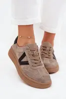 Semišové Dámské Sneakersy Na Platformě Vinceza