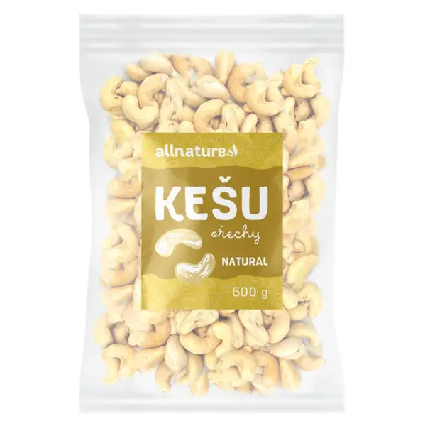 ALLNATURE Kešu jadrá 500 g