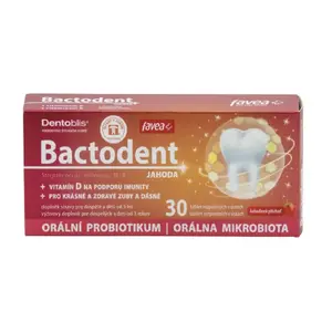 FAVEA Bactodent jahoda 30 tabliet