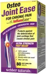 Webber Naturals Osteo Joint Ease s InflamEase + bylinné výťažky + Glukozamín + Chondroitín + MSM