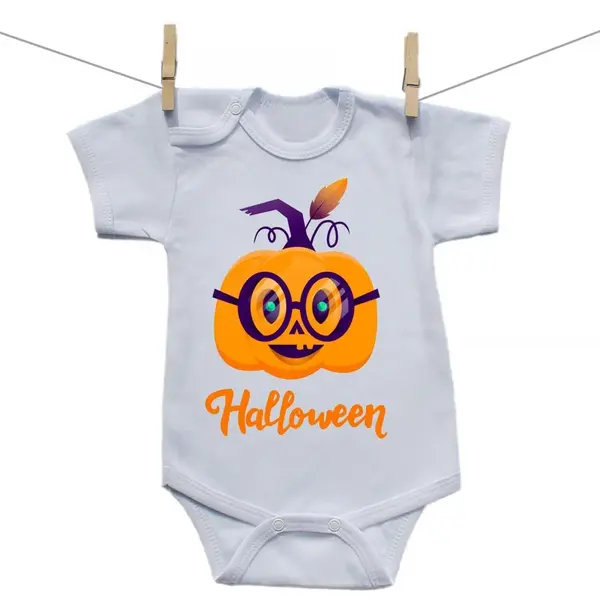 Boodyy Body s krátkym rukávom Halloween tekvica 92 (18-24 mesiacov)