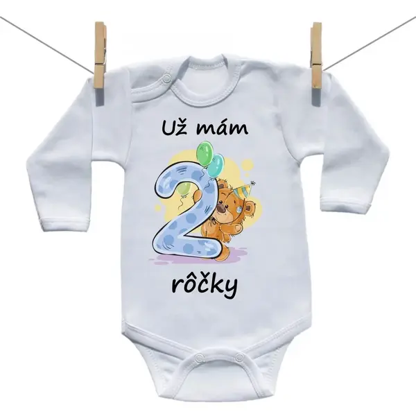 Boodyy Body s dlhým rukávom Už mám 2 rôčky 86 (12-18 mesiacov)