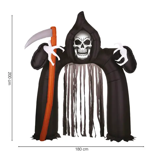 Nafukovacia brána Halloween Kostra 200x180cm