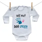 Boodyy Body s dlhým rukávom Náš prvý deň otcov (dievča) 80 (9-12 mesiacov)