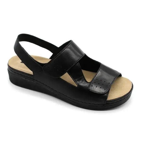 Leon 5020 Dámska zdravotná obuv na Hallux Valgus 39 - 25,5cm, čierna, 3,5 cm