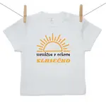 Boodyy Tričko s krátkym rukávom Mamkine a ockove slniečko 128 (7-8 rokov)