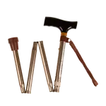 REHAFUND RF-520/BR palica skladacia hliníková s pútkom hnedá