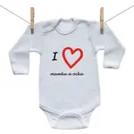 Boodyy Body s dlhým rukávom I love mamku a ocka 86 (12-18 mesiacov)