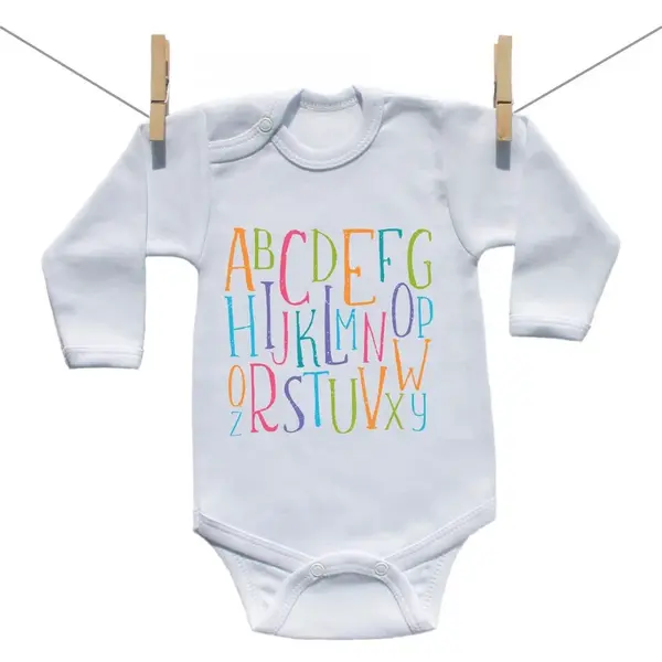 Boodyy Body s dlhým rukávom Abeceda 86 (12-18 mesiacov)