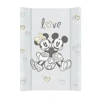 Podložka prebaľovacia s pevnou doskou COMFORT (50x70) Disney Minnie & Mickey Grey