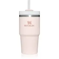 Stanley Quencher H2.O FlowState™ Tumbler tumbler z nehrdzavejúcej ocele s rúrkou malý Rose Quartz 600 ml