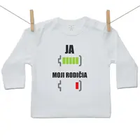 Boodyy Tričko s dlhým rukávom Batéria nabitá 86 (12-18 mesiacov)