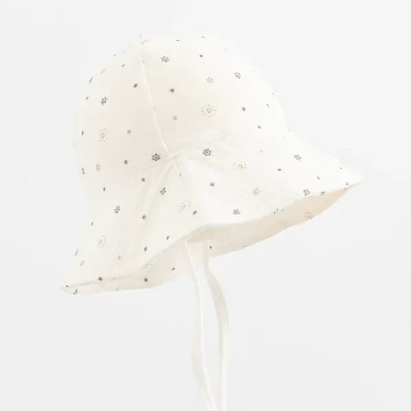 Dojčenský mušelínový klobúčik Zora, vel. 80 (9-12m)