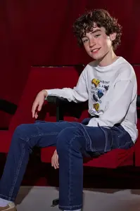 Dětské rifle Mayoral soft denim jogger