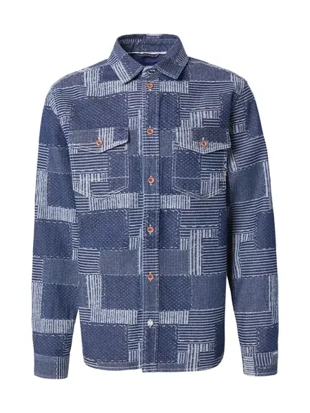SCOTCH & SODA Prechodná bunda  tmavomodrá / šedobiela
