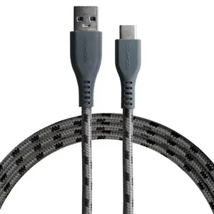 BOOMPODS Tide USB-A/C kábel graphite