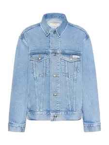 Calvin Klein Jeans Prechodná bunda  modrá denim