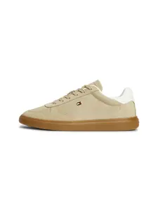 TOMMY HILFIGER Nízke tenisky  kapučíno / biela