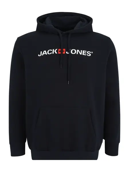 Jack & Jones Plus Mikina  námornícka modrá / červená / biela