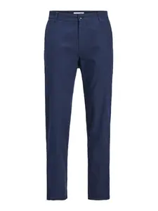JACK & JONES Chino nohavice 'JPSTAce JJSummer'  námornícka modrá