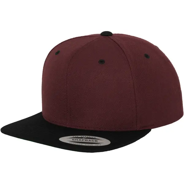 Klasický Snapback 2-Tone kaštanová/blk