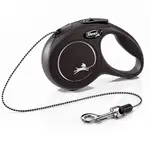 FLEXI New Classic vodítko pro psy lanko černá, Velikost vodítka: M - 5 m