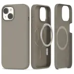 Tech-Protect Silicone MagSafe kryt na iPhone 15, titanium
